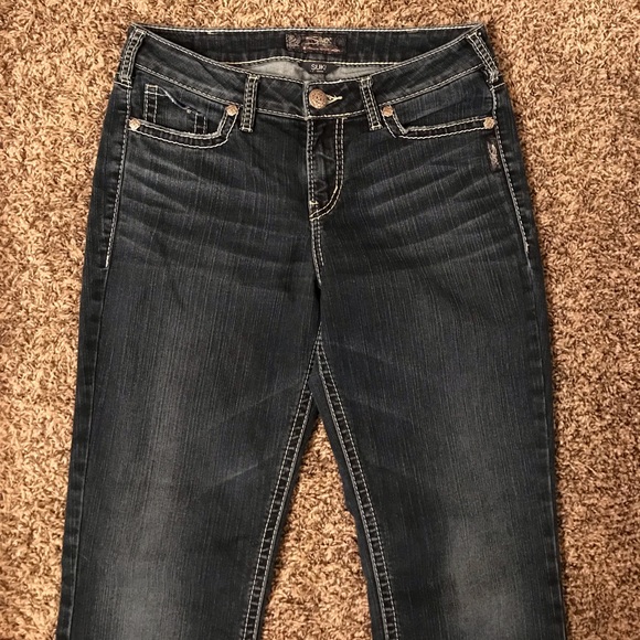 2 identical pairs of Silver suki blue jeans - Picture 4 of 12